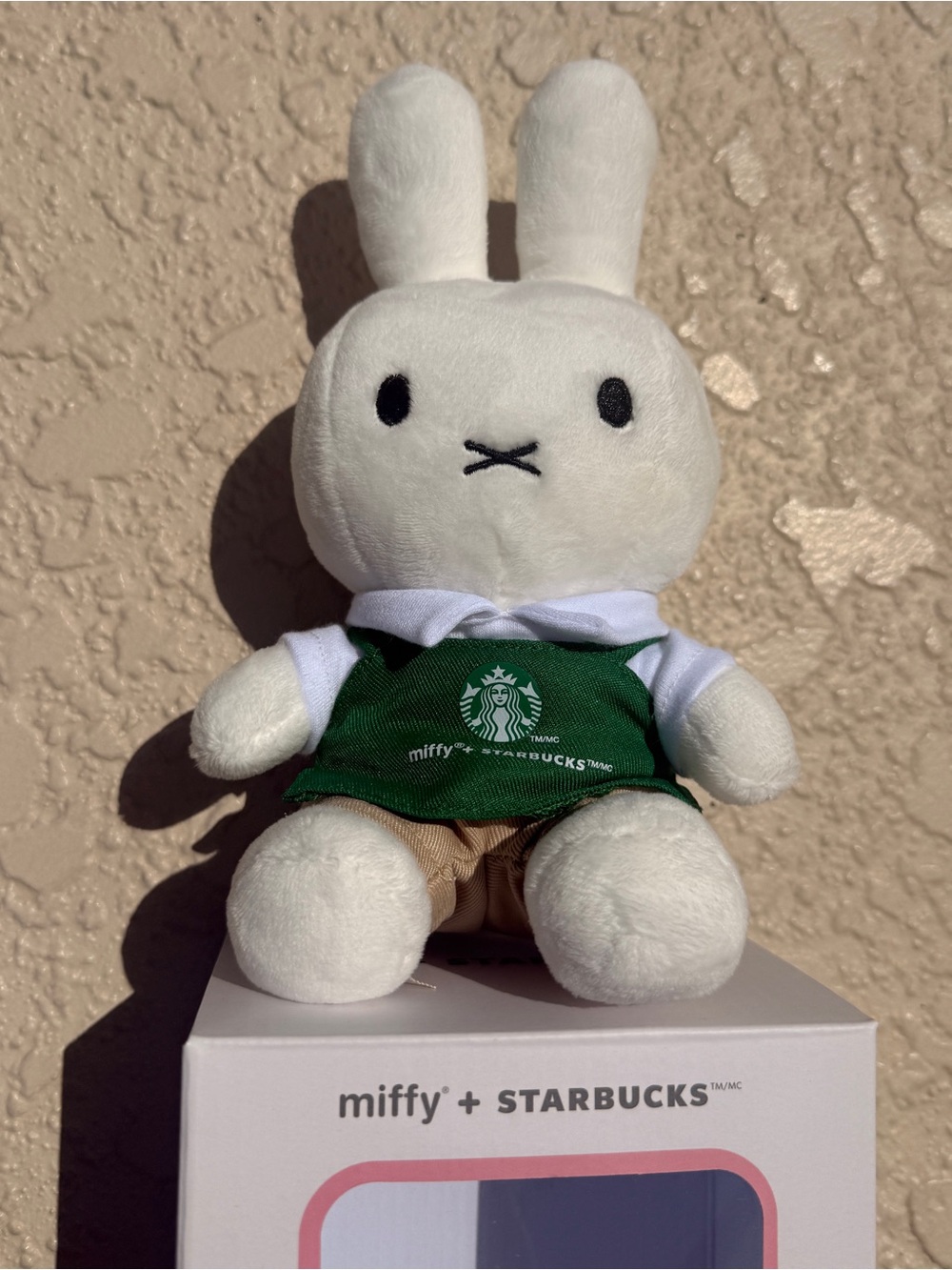 Starbucks x Miffy Plush Figure With GreenBarista Apron